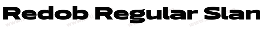 Redob Regular Slant字体转换